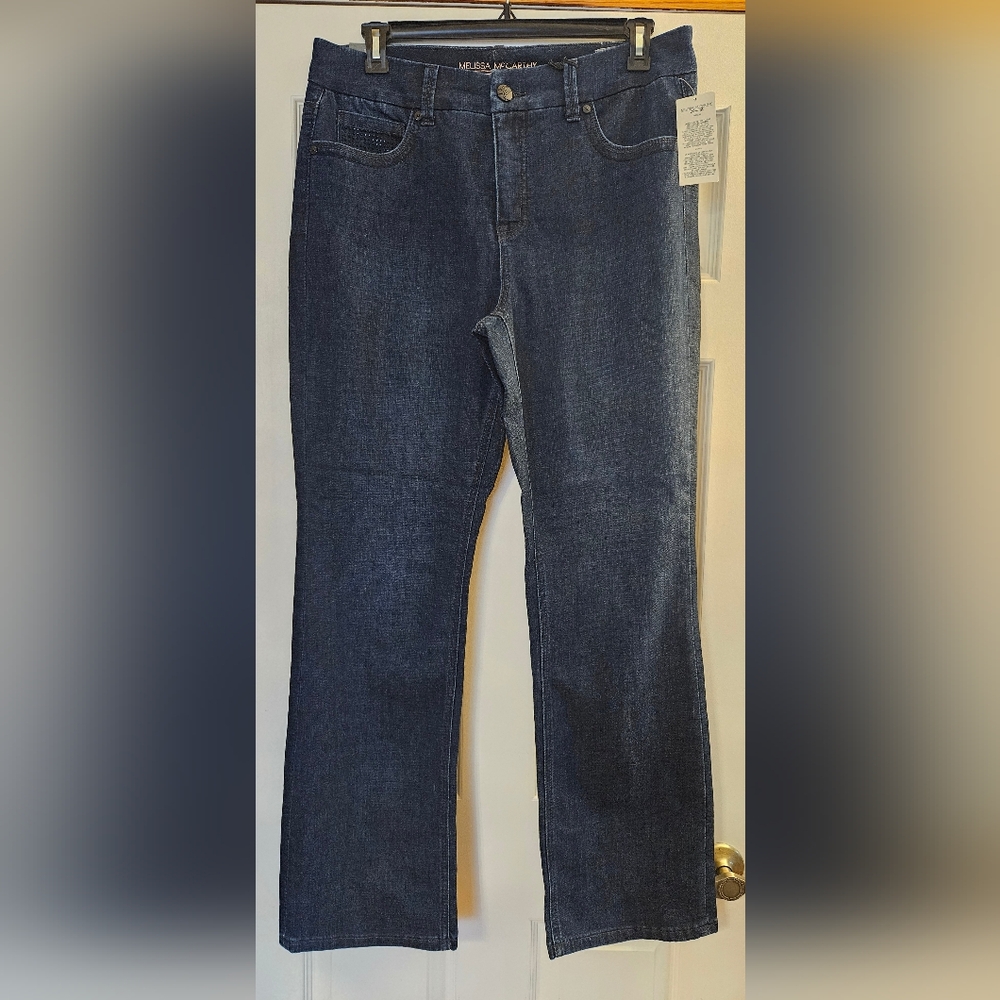 Melissa McCarthy Dark Blue Slim Boot Cut Jeans